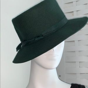 Vintage - Green EFFANEM CRUSHER 100% wool 🎩 Hat